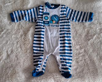 Tutina Neonato SSC Napoli Jersey - Tg 3/6 Mesi 