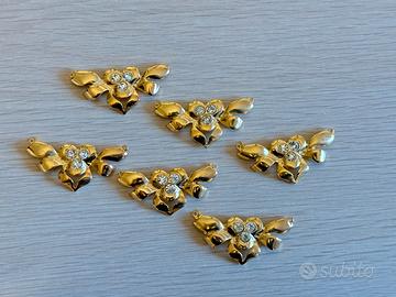 N. 6 chiusure  fermaglio a gioiello per collane