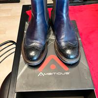 AMBITIUS CHELSEA PELLE BLU NAVY ANGLOSTYLE