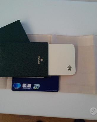 ROLEX porta biglietti da visita e fazzolettino