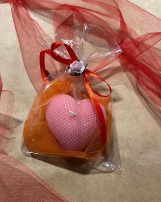 Candela cuore, profumata