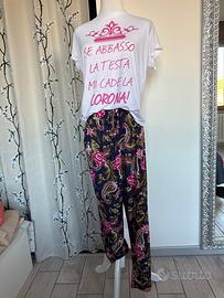 Outfit donna comodo e cool tshirt con scritta