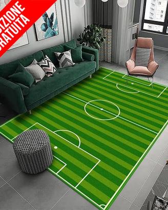 TAPPETO CAMPO CALCIO 3D SOCCER FOOTBALL CARPET