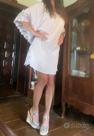 Copricostume Calzedonia con maniche in macrame’