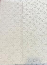 Louis Vuitton sciarpa monogram grigio perla