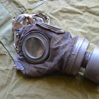 Maschera antigas belga M18 con contenitore
