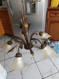 lampadario 5 luci 