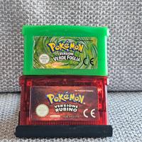 Pokemon Game Boy Advance Verde Foglia e Rubino