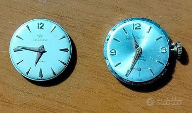 Orologi Le Saleve e Meier Watch anni50 senza cassa