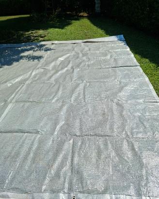 Telone bianco occhiellato x serre o coperture