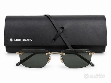 Ochiali MontBlanc da sole con custodia e scontrino