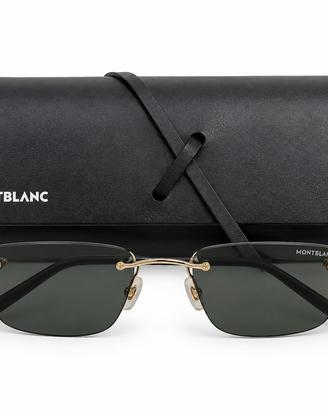Ochiali MontBlanc da sole con custodia e scontrino
