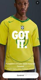 Maglia Ronaldinho Brasile 2004 Total 90 Reissue M