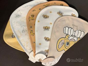set 5 bavaglini disney il re leone 