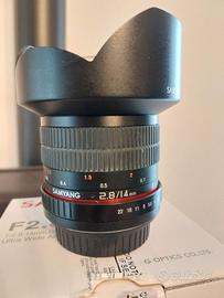 Samyang f2.8/14mm  ED AS IF UMC