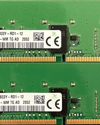 2 RAM SK Hynix 8GB DDR4 2933MHz DIMM 1Rx8