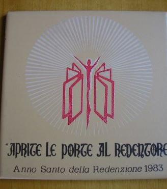 Mattonella commemorativa anno santo 1983