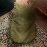 Pouf velluto verde