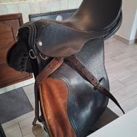 sella equitazione pelle e cuoio 