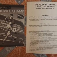 Football Champ + 3D World Tennis Simulmondo ITA