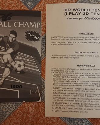 Football Champ + 3D World Tennis Simulmondo ITA