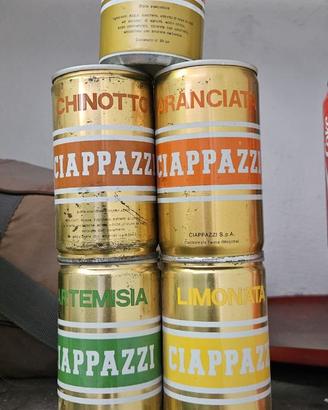 Lotto 5 lattine vintage CIAPPAZZI anni '60/'70