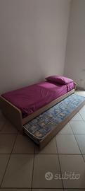 Letto con letto estraibile