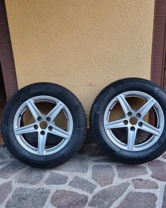 4 cerchi originali Audi 16" con gomme  Continental