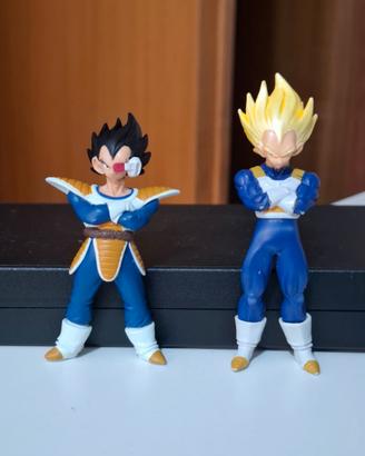 Lotto 2 Figures Vegeta Dragon Ball Z Bandai