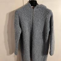 Giacca azzurra con cappuccio