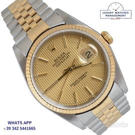 ROLEX  Datejust 16233 Tapestry champagne Full  Set