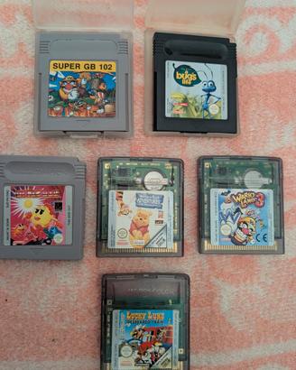 Lotto 6 Giochi Game Boy/ Game Boy Color 