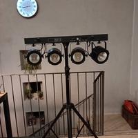 effetti luce led su piantana