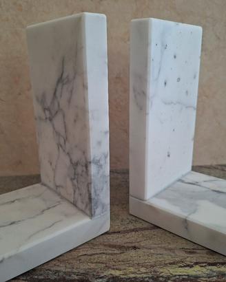 fermalibro in marmo  bianco