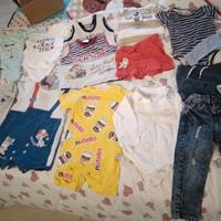 vestitini da 0 a 12 mesi  bimbo + regaloo peluche