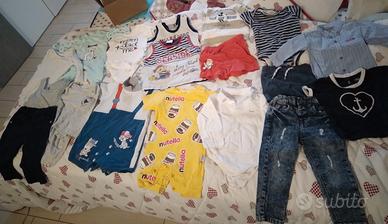 vestitini da 0 a 12 mesi  bimbo + regaloo peluche