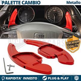 PALETTE Cambio al Volante per SEAT Alluminio Rosso