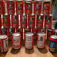Lotto di 31 Lattine di Coca Cola vintage