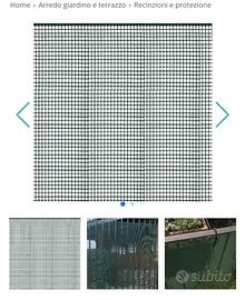 rete da balcone/giardino verde 1m×5m
