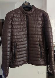 Giubbino ecopelle marrone Zara L