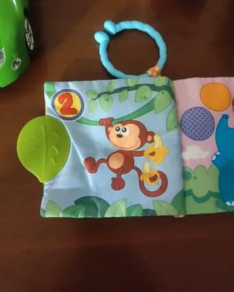 Chicco libro (6-9mesi)/tris di giocattoli(3-6mesi)