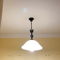 Lampadario in ferro battuto