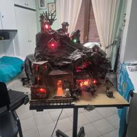 Presepe d’arte artigianale con ricircolo d’acqua