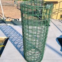 Rete metallica plastificata colore verde 9 mt.
