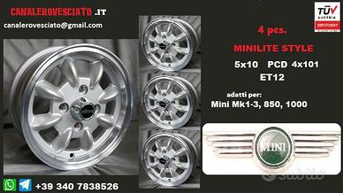 Cerchi minilite 5x 10 4x101,6 et12 mini