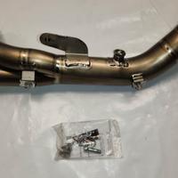 Raccordo decat y Akrapovic racing titanio Yamaha Y