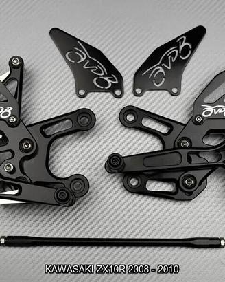 Pedane arretrate KAWASAKI ZX10R 2008 - 2010