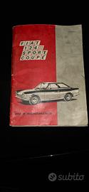 libretto uso manutenzione Fiat 124 Coupe