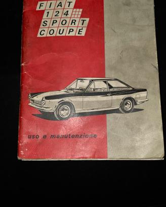 libretto uso manutenzione Fiat 124 Coupe