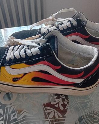vans con fiamme
